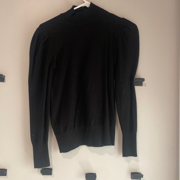 Super soft black mock neck, light weight sweater - Picture 1 of 3